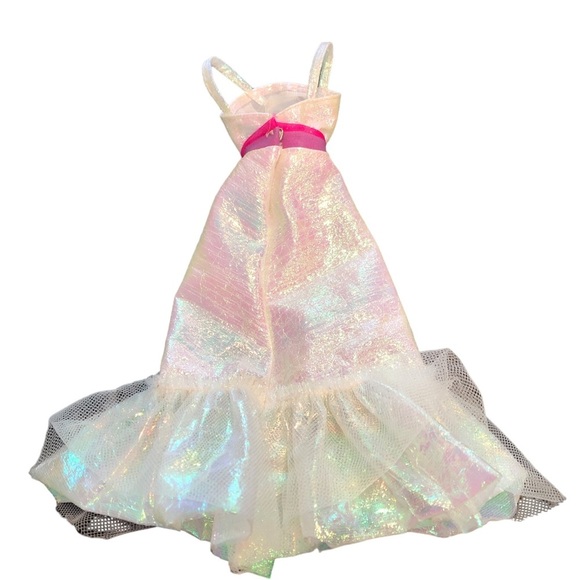 Barbie Dress and Wrap Vintage Metallic Iridescent - Picture 2 of 2